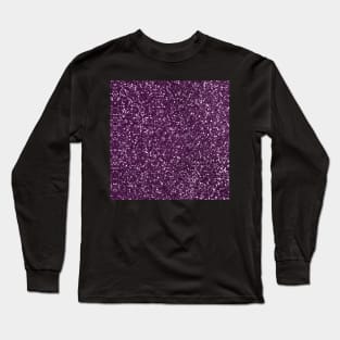 Sparkly Plum Purple Glitter Long Sleeve T-Shirt